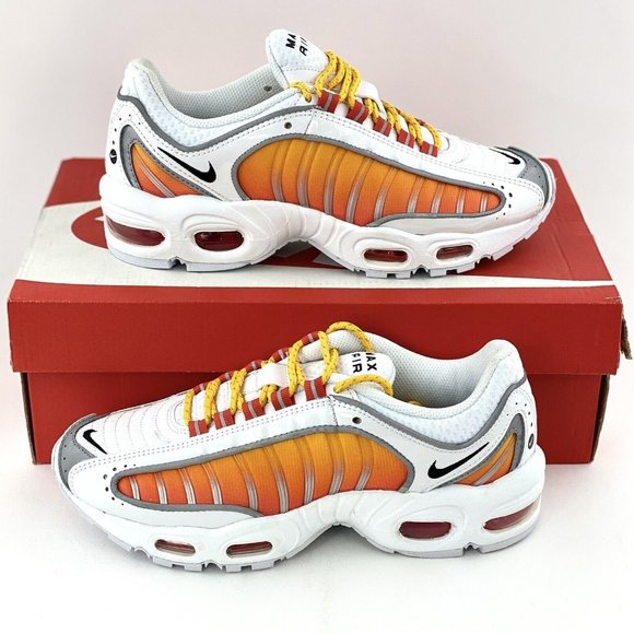 Nike Shoes - Nike Air Max Tailwind 4 NRG White Orange Women's Sneakers Shoes